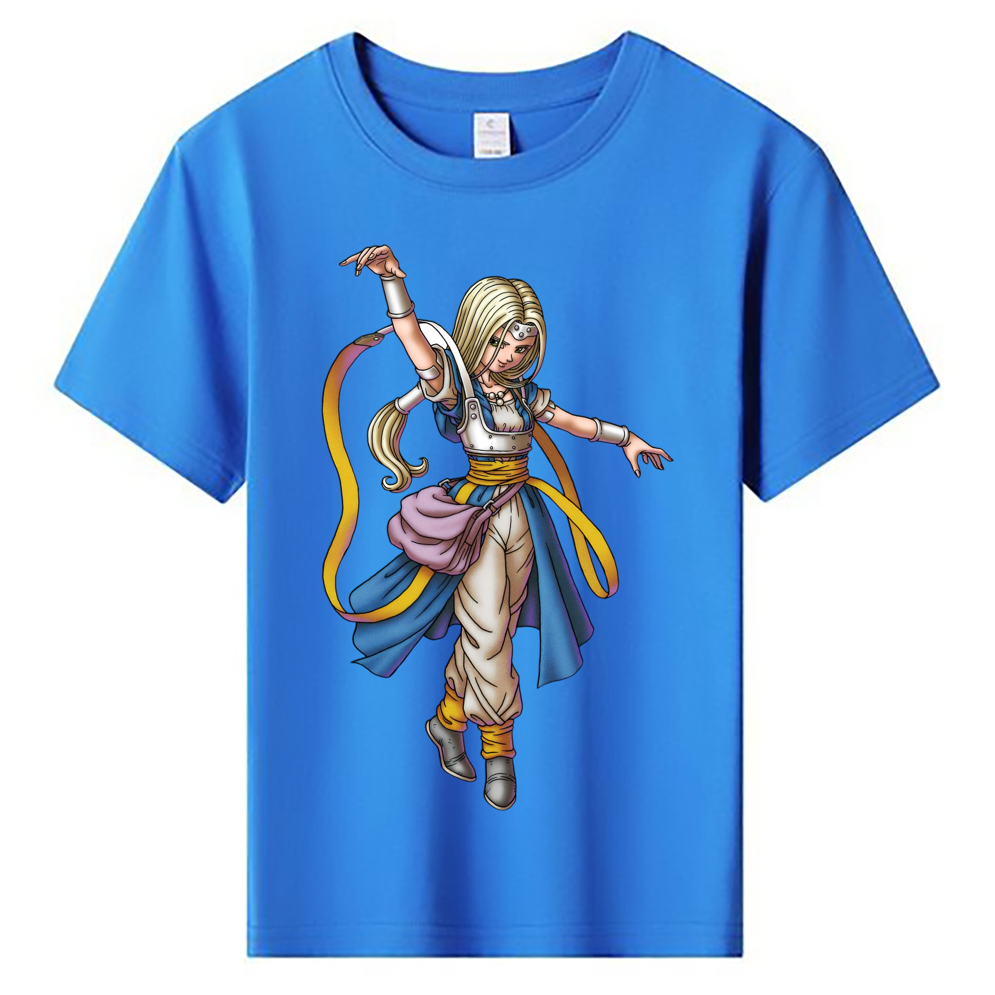 （画像用） ドラゴンクエスト Doragon Kuesuto Dragon Quest 綿100％キッズTシャツ（フロントプリント）
